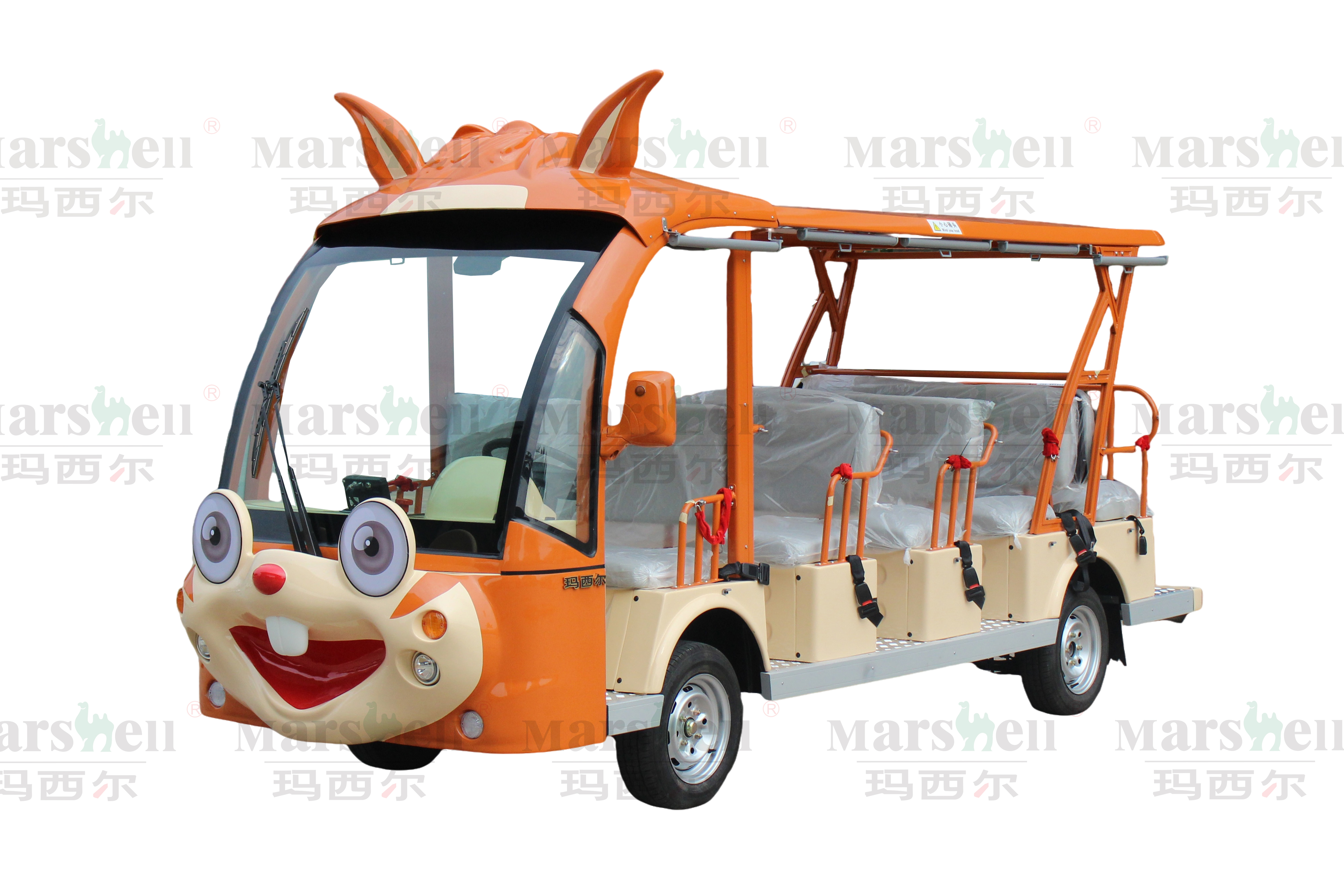 兔子主題造型電動(dòng)觀光車